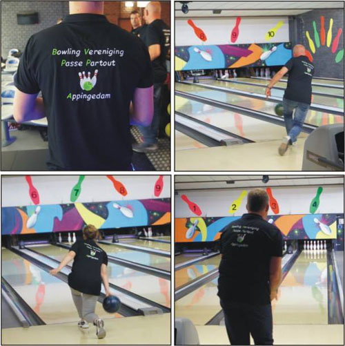 Bowlingbanen met pins